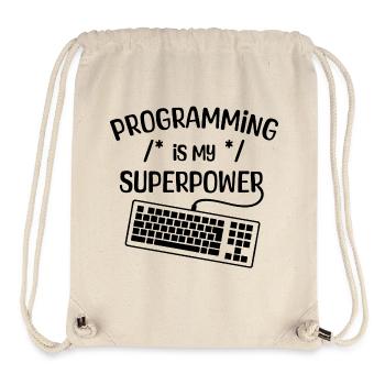 Computerfreak Statement Developer Programmierer - Stanley/Stella recycelter Gym Bag - Naturweiß - Vorne