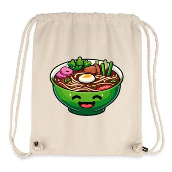 Happy Ramen Bowl: Die fröhliche Suppe - Stanley/Stella recycelter Gym Bag - Naturweiß - Vorne