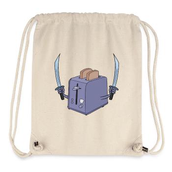 Le grille-pain et l’épée - Sac à cordon recyclé Stanley/Stella - blanc naturel - Devant