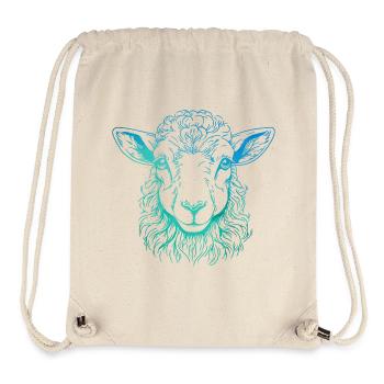 Lamb Portrait - Stanley/Stella Recycled Gym Bag - natural - Front