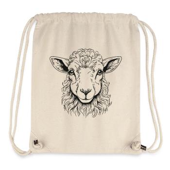 Lamb Portrait - Stanley/Stella Recycled Gym Bag - natural - Front