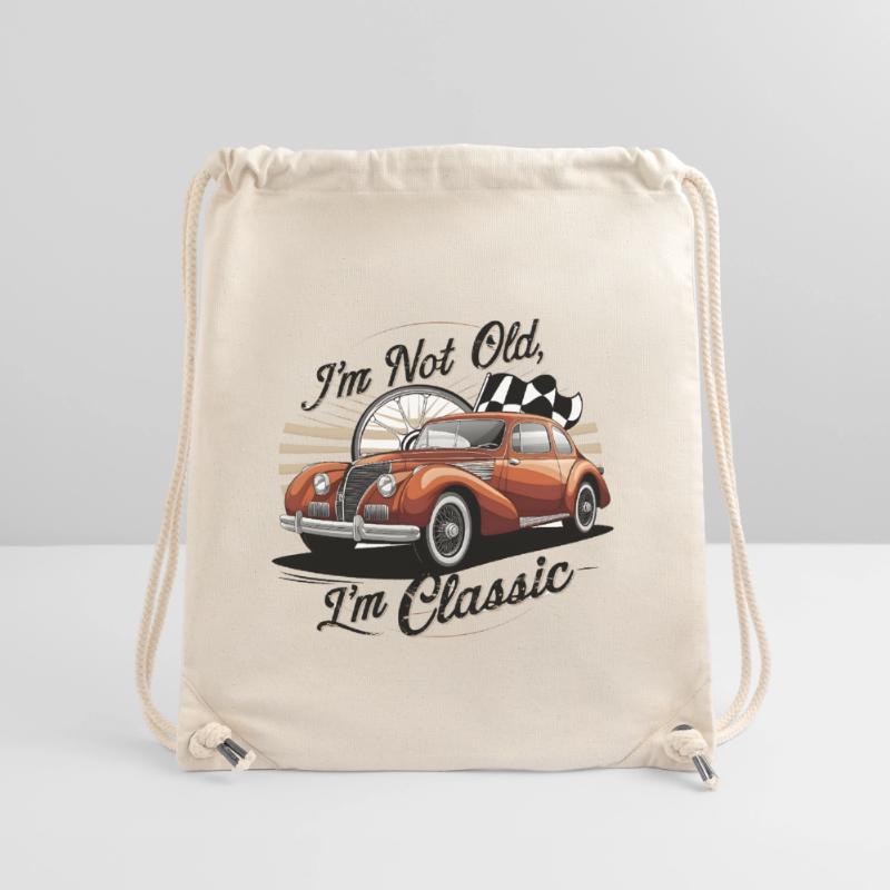 Oldtimer Oldtimer mit Vintage Text Stanley/Stella recycelter Gym Bag