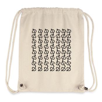 unique leaf design - Stanley/Stella Recycled Gym Bag - natural - Front