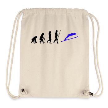Wintersport Schifahren Skifahrer Evolution Schnee - Stanley/Stella recycelter Gym Bag - Naturweiß - Vorne