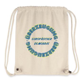 European Democrat by Conviction Circular Text - Stanley/Stella Recycled Gym Bag - natural - Front
