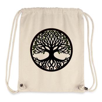 Arbre de vie - Style celtique - Sac à cordon recyclé Stanley/Stella - blanc naturel - Devant
