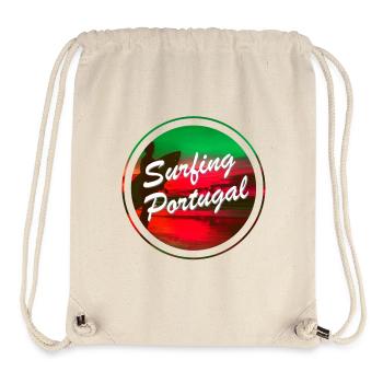 Surfen in Portugal - Stanley/Stella recycelter Gym Bag - Naturweiß - Vorne