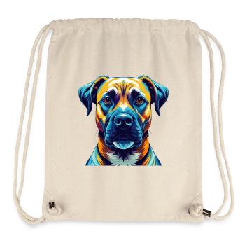 Black Mouth Cur Dog Breed Colorful Cartoon Kawaii - Stanley/Stella Recycled Gym Bag - natural - Front
