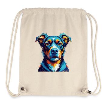 Braque Auvergne Hunderasse Bunte Karikatur Kawaii - Stanley/Stella recycelter Gym Bag - Naturweiß - Vorne