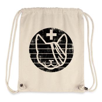 Veterinär Katze - Stanley/Stella recycelter Gym Bag - Naturweiß - Vorne