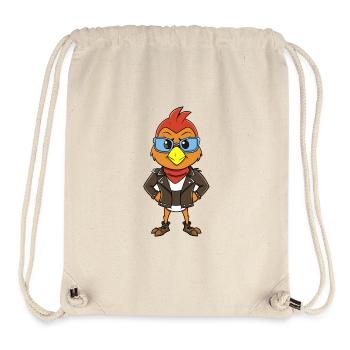 Sparrow Lustige Cartoon Kawaii Jacke Sonnenbrille - Stanley/Stella recycelter Gym Bag - Naturweiß - Vorne