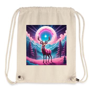 Deer on the mountain - Stanley/Stella Recycled Gym Bag - natural - Front