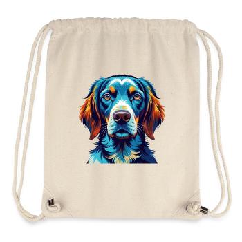 Auvergne Vorstehender Hund Rasse Karikatur Kawaii - Stanley/Stella recycelter Gym Bag - Naturweiß - Vorne