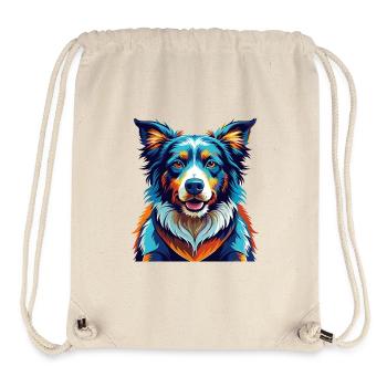 Picardie Schäferhund Rasse Bunt Karikatur Kawaii - Stanley/Stella recycelter Gym Bag - Naturweiß - Vorne