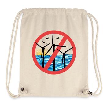 Stopp Offshore Windkraft - Stanley/Stella recycelter Gym Bag - Naturweiß - Vorne
