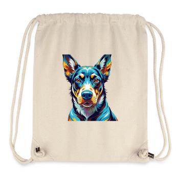 Russischer Harlekin Hund Hunderasse Karikatur Kawaii - Stanley/Stella recycelter Gym Bag - Naturweiß - Vorne