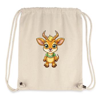 Impala Niedliche Zeichentrickfigur Kawaii Clipart - Stanley/Stella recycelter Gym Bag - Naturweiß - Vorne