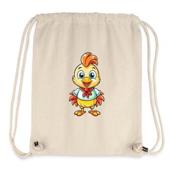 Huhn Niedliche Cartoon Figur Kawaii Clipart - Stanley/Stella recycelter Gym Bag - Naturweiß - Vorne