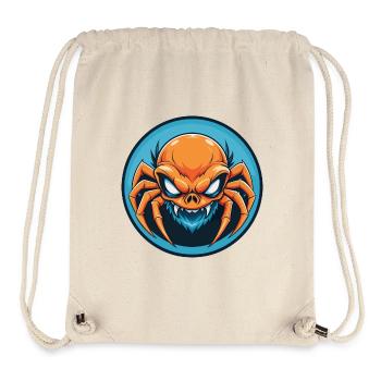 Spider Cute Kawaii Cartoon Clipart Animal Pet Logo - Stanley/Stella Recycled Gym Bag - natural - Front