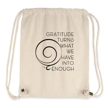 Universal Symbol Gratitude - Stanley/Stella Recycled Gym Bag - natural - Front