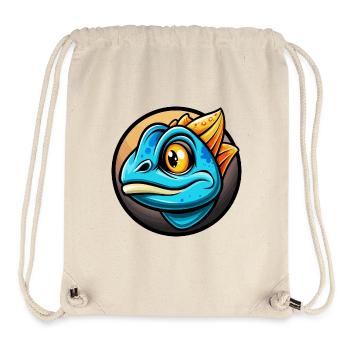 Chamäleon Bunte Kawaii Cartoon Figur Tier - Stanley/Stella recycelter Gym Bag - Naturweiß - Vorne