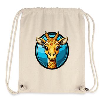 Giraffe Bunte Kawaii Cartoon Figur Clipart - Stanley/Stella recycelter Gym Bag - Naturweiß - Vorne