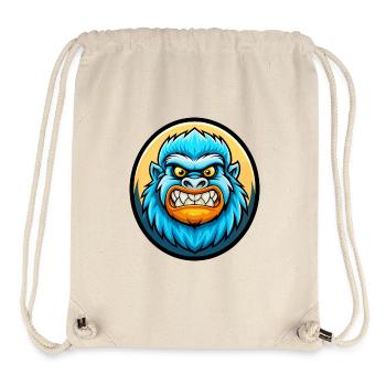 Yeti Bunte Kawaii Cartoon Figur Clipart Haustier - Stanley/Stella recycelter Gym Bag - Naturweiß - Vorne
