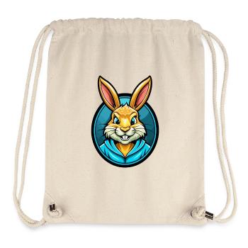 Kaninchen Bunte Kawaii Cartoon Figur Clipart - Stanley/Stella recycelter Gym Bag - Naturweiß - Vorne