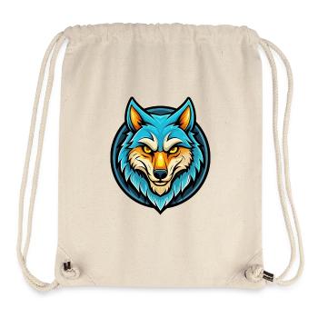 Wolf Bunt Kawaii Cartoon Figur Clipart Haustier - Stanley/Stella recycelter Gym Bag - Naturweiß - Vorne
