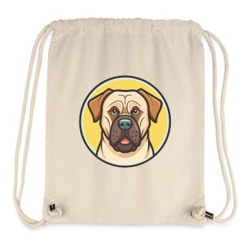 Boerboel Hunderasse bunte Cartoon Kawaii Clipart - Stanley/Stella recycelter Gym Bag - Naturweiß - Vorne