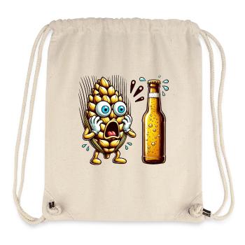 Funny beer hops design - Stanley/Stella Recycled Gym Bag - natural - Front