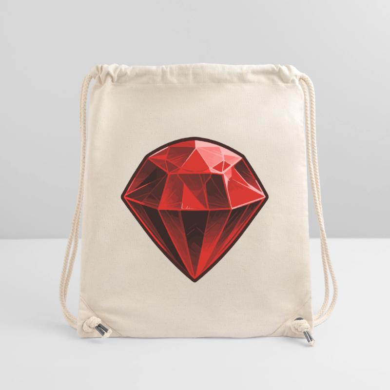 Precious Red Ruby Gemstone Stanley/Stella Recycled Gym Bag