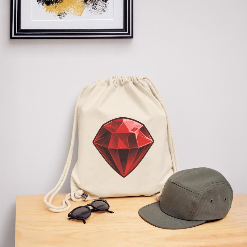 Precious Red Ruby Gemstone Stanley/Stella Recycled Gym Bag