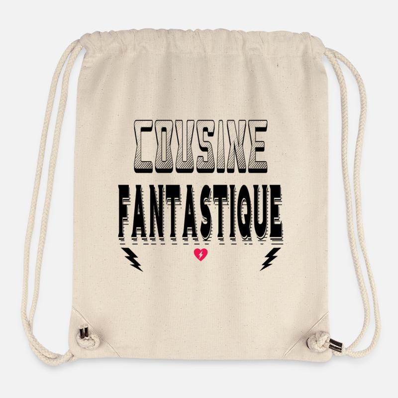 Cousine Fantastique - Sac à cordon recyclé Stanley/Stella - blanc naturel