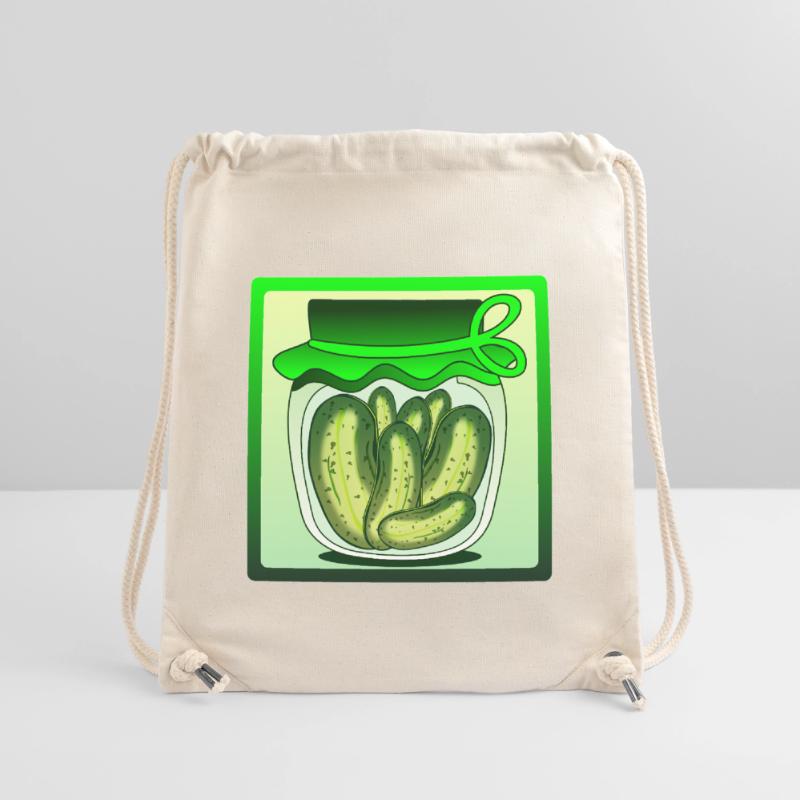 CORNICHONS, CORNICHONS, SALADE DE CONCOMBRE, CONCOMBRE Sac à cordon recyclé Stanley/Stella
