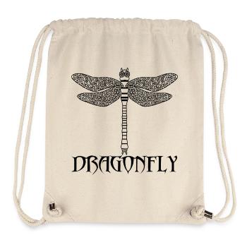 Black Dragonfly - Stanley/Stella Recycled Gym Bag - natural - Front