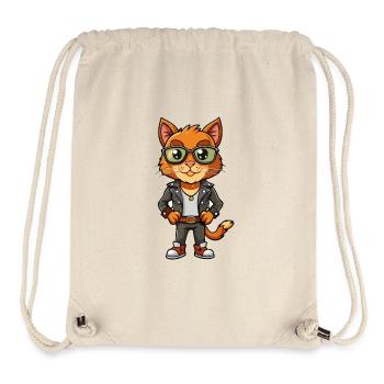 Javanische lustige Cartoon Kawaii Jacke Sonnenbrille - Stanley/Stella recycelter Gym Bag - Naturweiß - Vorne