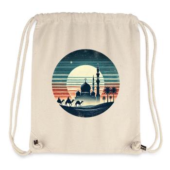 Marrakech mosque city design - Stanley/Stella Recycled Gym Bag - natural - Front