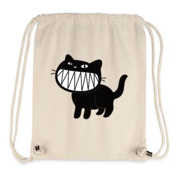 Freche Schwarze Katze - Stanley/Stella recycelter Gym Bag - Naturweiß - Vorne