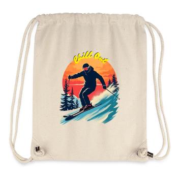 Chill Vibes, Ice Skating Adventure - Stanley/Stella Recycled Gym Bag - natural - Front