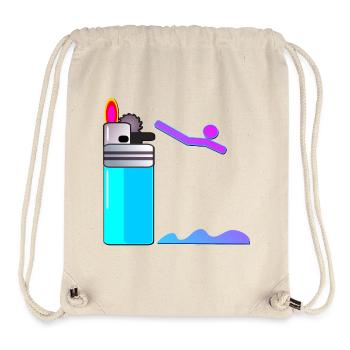 LIGHTER SWIMMING DIVING - Stanley/Stella Recycled Gym Bag - natural - Front