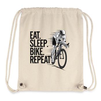 Passion Vélo Motivation, Manger Dormir Vélo - Sac à cordon recyclé Stanley/Stella - blanc naturel - Devant