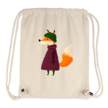 Renard - Sac à cordon recyclé Stanley/Stella - blanc naturel - Devant