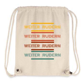 Weiter Rudern - Stanley/Stella recycelter Gym Bag - Naturweiß - Vorne