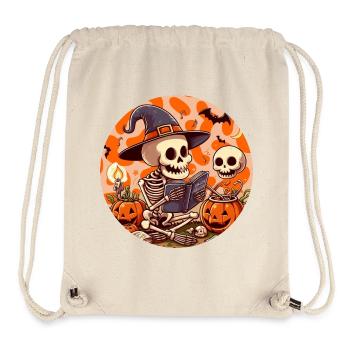 Mr. Bone Spooky Halloween 2 - Stanley/Stella Recycled Gym Bag - natural - Front