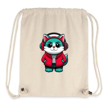 Australische Nebelkatzenrasse Karikatur Kawaii Tier - Stanley/Stella recycelter Gym Bag - Naturweiß - Vorne