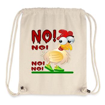 ANTWORT NEIN - HÜHNERSTALL - Stanley/Stella recycelter Gym Bag - Naturweiß - Vorne