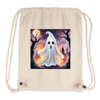 Geist, Halloween, Schrecken - Stanley/Stella recycelter Gym Bag - Naturweiß - Vorne