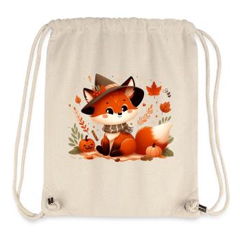 Fuchs Herbst 6 - Stanley/Stella recycelter Gym Bag - Naturweiß - Vorne