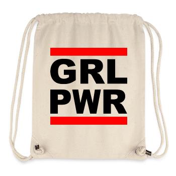 Girl Power "GRL PWR" - Show your strength! - Stanley/Stella Recycled Gym Bag - natural - Front